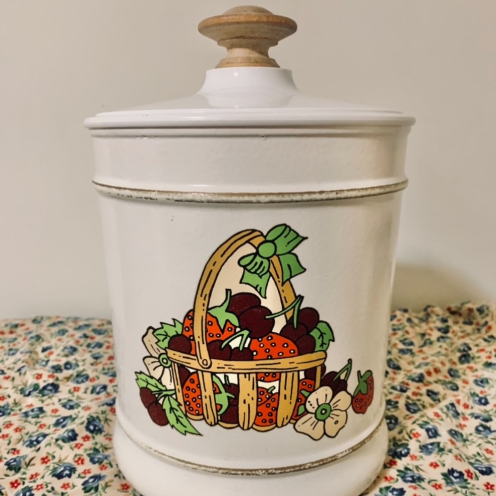 Vintage Kromex Cookie Jar/ Biscuit Barrel